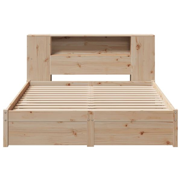 vidaXL Letto Libreria senza Materasso 120x200cm Legno Massello di Pino
