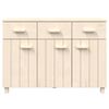 vidaXL Credenza HAMAR ambra 113x40x80 cm in Legno Massello di Pino