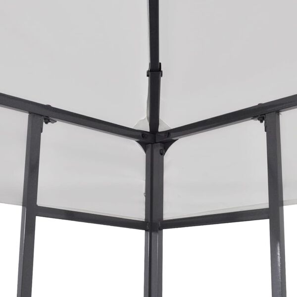 vidaXL Gazebo da Giardino 3x3 m Bianco