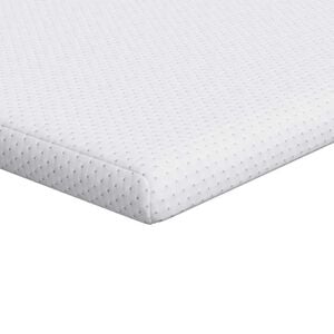 vidaXL Topper per materasso Bianco 70 x 200 cm Tessuto Jacquard
