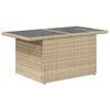 vidaXL Set Divano da Giardino 10 pz con Cuscini Beige in Polyrattan