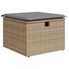 vidaXL Set Divano da Giardino 9 pz con Cuscini Beige Misto Polyrattan