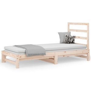vidaXL Dormeuse Estraibile 2x(90x200) cm Legno Massello di Pino