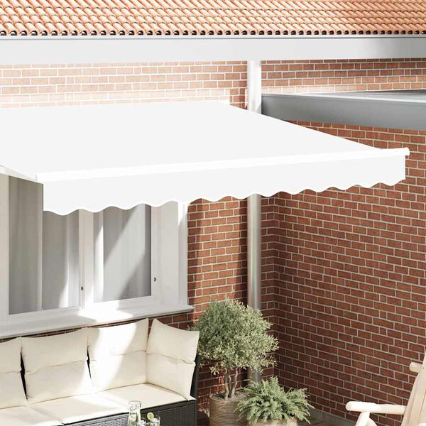 vidaXL Tenda a Braccio Bianco 2.8 x 0.2 m Tela
