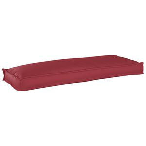vidaXL Cuscino per panca pallet Rosso Vino 110 x 40 x 8 cm