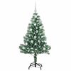 vidaXL Albero di Natale Artificiale Imbiancato con Luci LED 120 cm