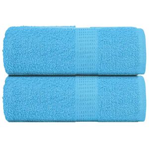 vidaXL Asciugamani FROGN 2 pz Turchese 30x30 cm 360 g/m&sup2;