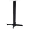 vidaXL Gamba per Tavolino da Bistr&ograve; Nero 56x56x72 cm in Ghisa