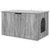 vidaXL Casa per Gatti Grigio Sonoma 85 x 55 x 50,5 cm