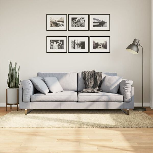 vidaXL Tappeto Shaggy PAMPLONA a Pelo Lungo Moderno Oro 100x200 cm