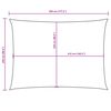 vidaXL Parasole a Vela Oxford Rettangolare 2,5x4,5 m Talpa