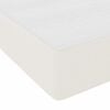 vidaXL Struttura del letto con materasso Crema 80 x 200 cm Tessuto