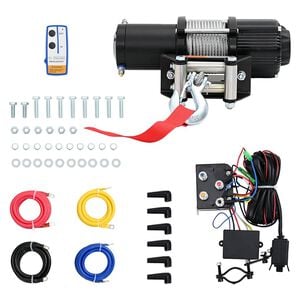vidaXL Verricello Elettrico 12 V 4500 lbs 2040 kg con Telecomando