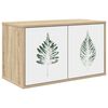 vidaXL Mobile TV da Parete HANAU 69 x 33 x 40 cm Rovere Sonoma