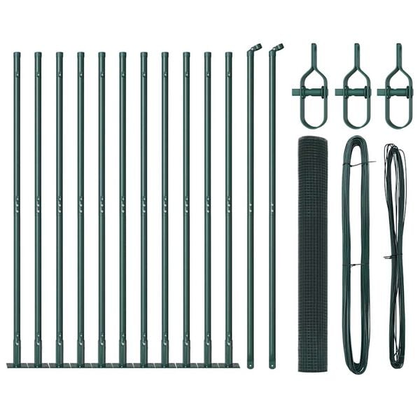 vidaXL Palo della recinzione Verde