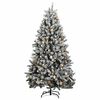 vidaXL Albero Natale Incernierato con 300 LED e Palline 180 cm