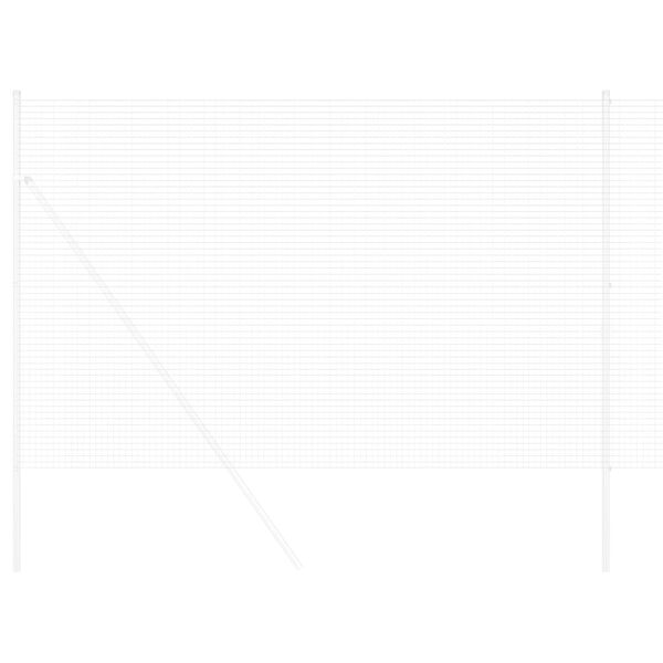vidaXL Recinzione in Rete Saldato Argento 1.5 x 50 m