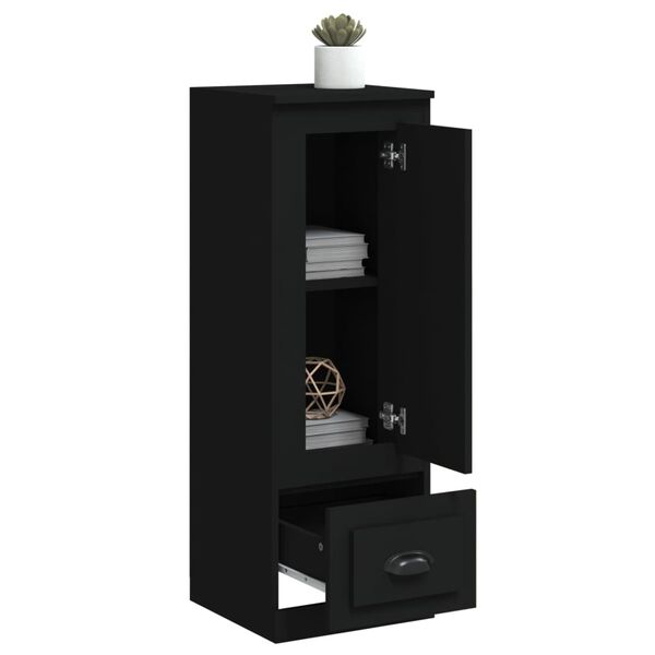 vidaXL Credenza Nera 36x35,5x103,5 cm in Legno Multistrato