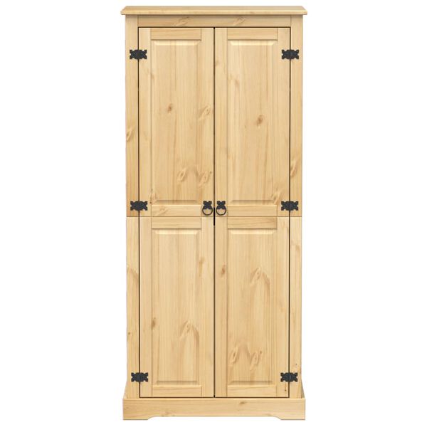 vidaXL Armadio Corona 76x50x170 cm in Legno Massello di Pino