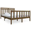 vidaXL Giroletto senza Materasso Ambra in Legno Massello 140x190cm