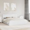 vidaXL Letto con Contenitore Bianco 180 x 200 cm Legno multistrato