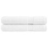 vidaXL Asciugamani per sauna Premium SOLUND 2 pz Bianco 80x200 cm 600 g/m&sup2;