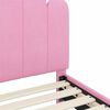 vidaXL Struttura letto per bambini con testata Rosa 90 x 200 cm