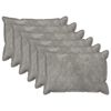 vidaXL Cuscino 6 pz HOUTEN Grigio Chiaro 40 x 60 cm