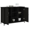 vidaXL Credenza Nera 100x35x70 cm in Legno Multistrato