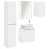 vidaXL Set di Armadi da Bagno 5 pcs Bianco 53 x 15,5 x 70 cm