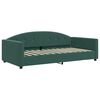 vidaXL Divano Letto Estraibile Materassi Verde Scuro 100x200 Velluto