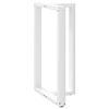 vidaXL Gambe per tavolo da bar a forma di T 2 pz bianche 60x35x(100-101) cm in acciaio