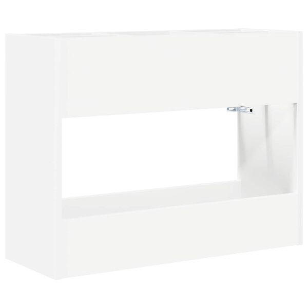 vidaXL Supporto per Ombrellone Bianco 65 x 24 x 50 cm