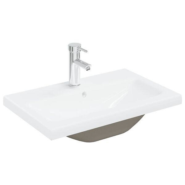 vidaXL Mobile Bagno con Lavabo Integrato&Rubinetto Rovere Artigianale