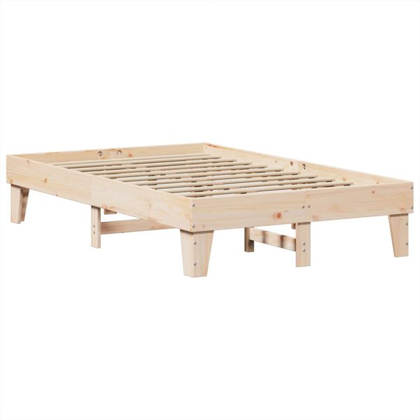 vidaXL Letto senza Materasso 120x190 cm in Legno Massello di Pino