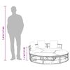 vidaXL Lettino Prendisole Esterno senza Tetto in Polyrattan