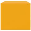 vidaXL Tavolino da Salotto Giallo Senape 67x50x44 cm in Acciaio