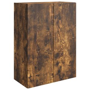 vidaXL Mobiletto a muro Rovere Fumo 66 x 34,5 x 90 cm