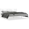 vidaXL Giroletto con Testiera Metallo Bianco 200x200 cm