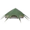 vidaXL Tenda Teepee con tetto Verde e Grigio 600 x 600 x 347 cm
