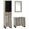 vidaXL Set di mobili per il bagno 3 pz Bianco 38 x 33 x 160 cm