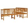 vidaXL Set Panchina da Giardino 4 pcs Marrone legno massello di acacia