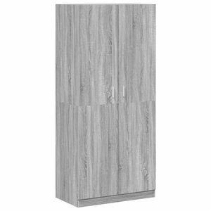 vidaXL Armadio Grigio Sonoma 90x52x200 cm in Legno Multistrato