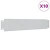 vidaXL Pannelli Recinzione per Prato 10 pz Acciaio Zincato 100x20 cm