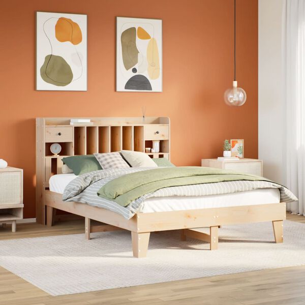vidaXL Letto senza Materasso 140x190 cm in Legno Massello di Pino