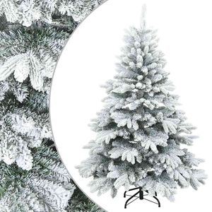 vidaXL Albero di Natale Artificiale Snodato Foderato di Neve Bianco