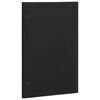 vidaXL Specchio da Bagno Nero 50x70x2,5 cm Legno Multistrato e Ottone