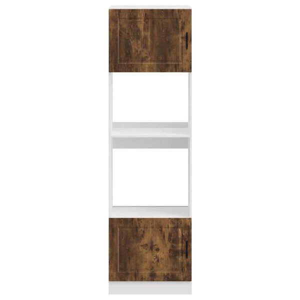 vidaXL Armadi Forno 2 pz Porto Rovere Fumo in Legno Multistrato