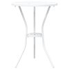 vidaXL Set Bistro da Giardino 3 pcs Bianco Alluminio