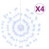 vidaXL Illuminazioni di Natale Galassia 140 LED 4pz Bianco Freddo 17cm
